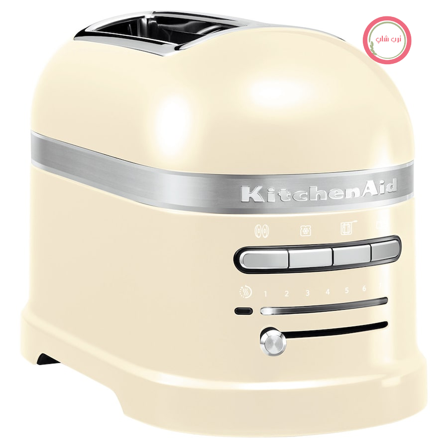 توستر اتومات کیچن اید آمریکا Kitchenaid 5KMT2204EAC Toaster دو اسلایس، کرم